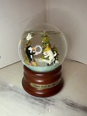 Vintage Olive And Mr. Martini  ~Olive The Other Reindeer Musical Snow Globe • $65