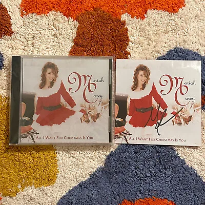 Mariah Carey Autographed Rare All I Want For Christmas Is You CD Signed Single • $35