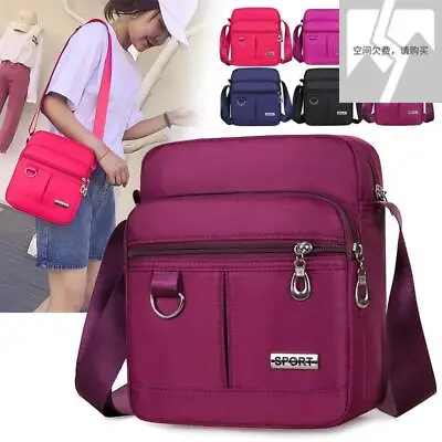 Ladies Messenger Cross Body Bags Women Shoulder Over Holiday Travel Handbag Bag • £8.75