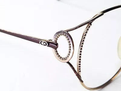 Christian Dior CD 2788 41 Gold & Copper Big Vintage Sunglass Frame Austria • $59