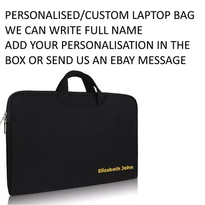 PERSONALISED Bag With Handles Case Cover-13 /13.3 Inch Apple Macbook PRO Air • £9.79