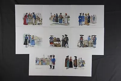 8x Paul Ernst Rattelmüller Munich Costumes Around 1840 Citizens Signed • $85.36