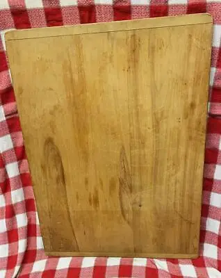 Primitive Farm House Wooden Country Large Dough Bread Cutting Board Vtg 24 X18  • $69.99
