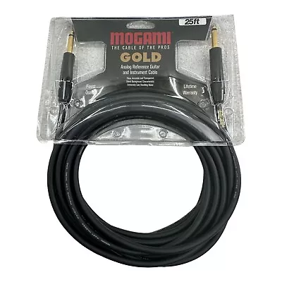 Mogami Gold Straight 1/4  TS-TS Guitar Instrument Cable - 25ft • $63.74