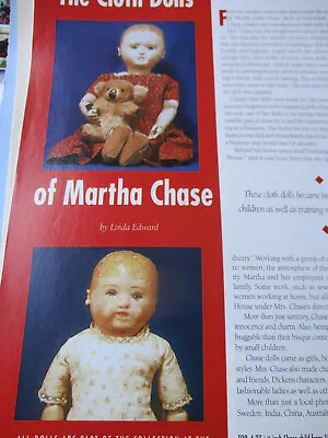 2p Martha Chase CLoth Doll History Article / Linda Edward • $2.99