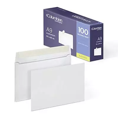 100 Pack Invitation And Greeting Card Envelopes A9 With Self-Seal CLosure • $21.92