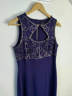 £25 • Buy After Six By Ronald Joyce Long Evening Occasion Dress Purple Size 12