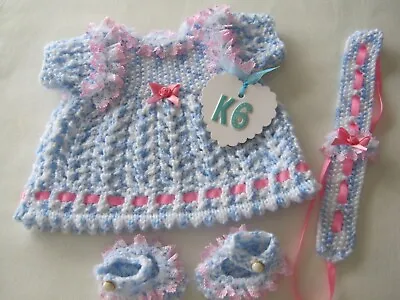 £3.50 • Buy Hand Knitted Clothes For Approx 14ins Baby Doll K6