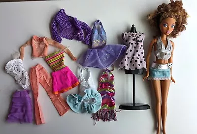 1999 Mattel Barbie W/My Scene Clothes & Dress Form NO RESERVE • $18.27