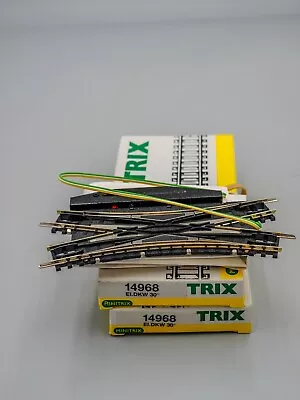 Trix #14968 N-Scale Electric Double Slip Switch Turnout 30° (1-Pieces) - Boxed • $45