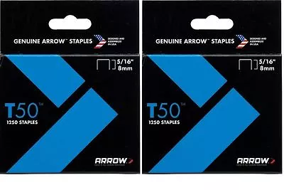 £8.98 • Buy Arrow T50 Staples 8mm For Staple Guns Set Of 2 Packs