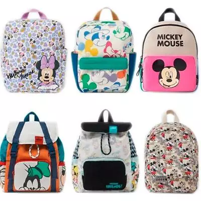 Cartoon Disney Mickey Mouse Backpack For Women Minnie Mouse Canvas School Bag • £21.19