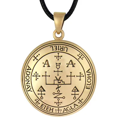 Bronze Talisman Of Archangel Uriel Amulet Angel Ceremonial Magic Sigil Jewelry • $19.99