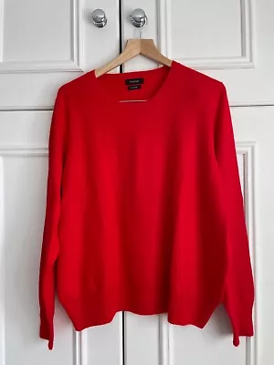 M And S Autograph Red Cashmere Sweater Bnwt 20 Perfect  • £9