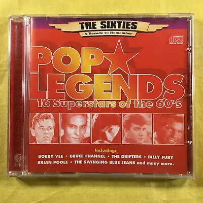 Pop Legends The Sixties CD Album 16 Superstars Of The 60's - 2002 K-Tel • £1.80