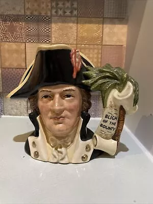 Royal Doulton Large Character Toby Jug Captain Bligh D6967 Character Jug Of Year • £59.99