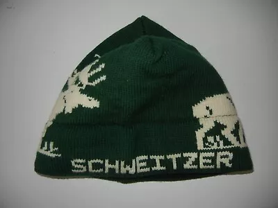 Vtg 80s 90s MORIARTY HAT Green Warm SCHWEITZER IDAHO BEANIE Moose Ski Hike Cap • $49.99