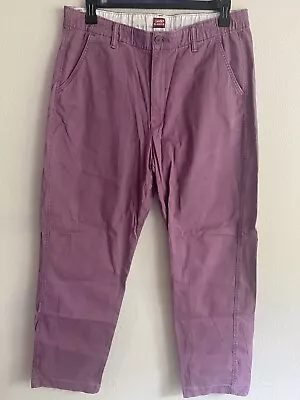 Levis Pants Mens Large XX Chino EZ Grape Nectar Pink Stretch • $22.50