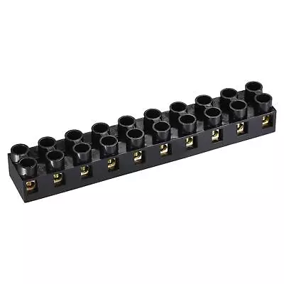 3pcs Terminal Block 500V 20A Dual Row 10 Positions Screw Electric Barrier Strip • $17.06