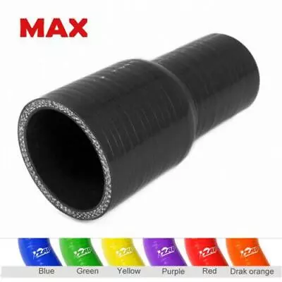 2.5  To 2.75  Inch 63- 70 Mm STRAIGHT SILICONE HOSE REDUCER TURBO COUPLER BLACK • $12.99