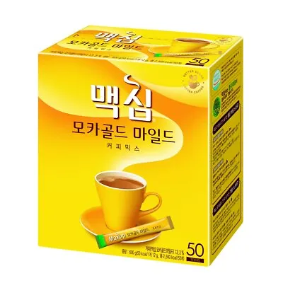 Maxim Mocha Gold Mild Korean Instant Coffee Mix 50 Sticks • $27.99