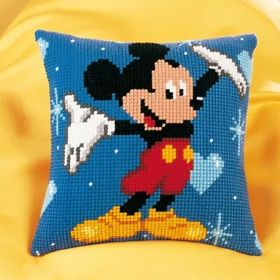 Diy Needlepoint Cross Stitch  Mickey Mouse  Embroidery Kit Unprinted Сanvas • $89