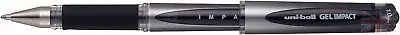UM-153S Signo Impact Gel Pens With Rubber Grip Black Gel 1mm Nib (Pack Of 12) • £24.52
