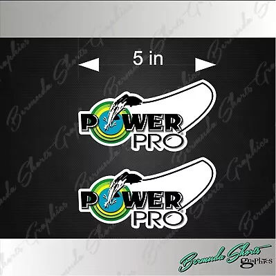 Power Pro Fishing Logo / PAIR / 5  Vinyl Adhesive Decals PAIR • $1.98