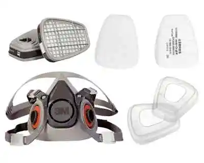 3M Half Facepiece Reusable Respirator 6200 Mask Kit With Filters Medium. New • $18