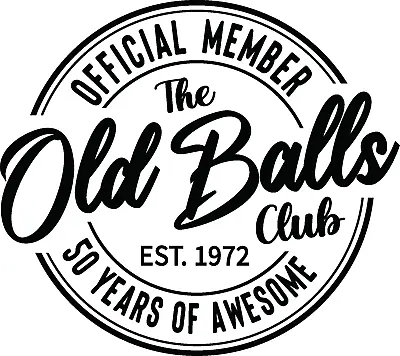 $10.95 • Buy OLD BALLS CLUB 50 Design   Metal Sign (PLEASE READ DESCRIPTION)