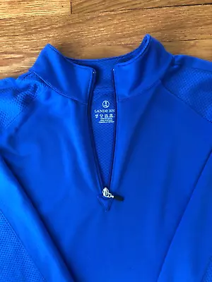 Lands End 2X Mens Golf Casual 1/4 Zip Pullover Stretch Lightweight Long Sleeve • $15.75