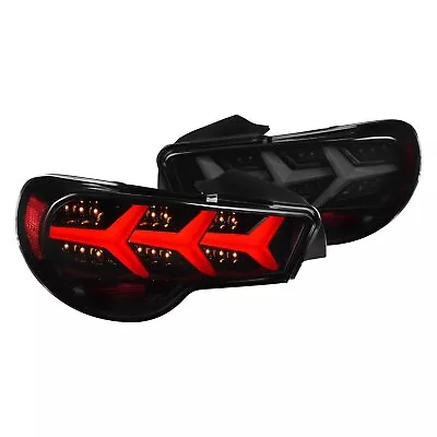For Scion FR-S 13-16 Gloss Black/Smoke Sequential Fiber Optic LED Tail Lights • $324.08