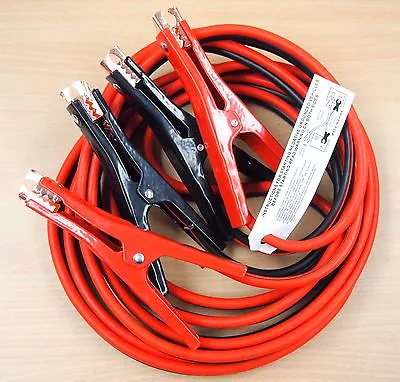 Lot Of (2) 16 FT X 4 Gauge Booster Jumping Cable H.D. Long Jaws • $29.99