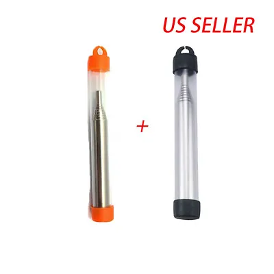 2Pcs Outdoor Bellow Collapsible Fire Tools Kit Camping Survival Blow Fire Tube • $9.04