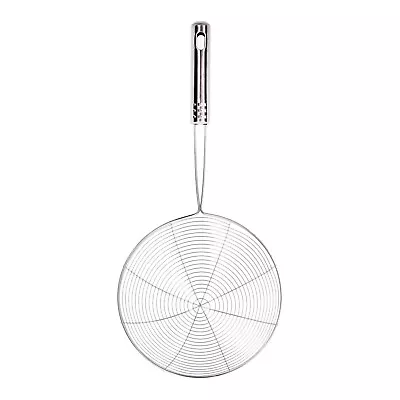 Mesh Strainer Ladle Stainless Steel Spider Wire Skimmer Oil Frying Spoon Kitchen • £6.75