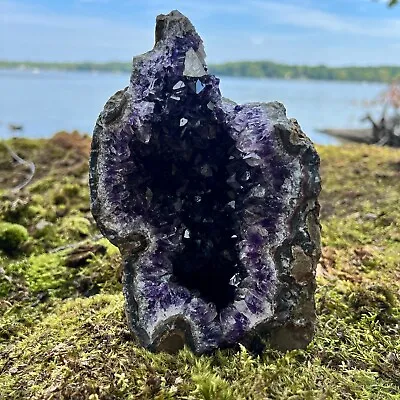 HUGE XXXL LARGE Amethyst Druze Crystal Cluster With Cut Base Specimen ~ 4-6 Lbs • $299.99