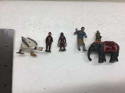 Mixed Vintage Lead Lot Elephant And Figures Painted Rare • $22.99