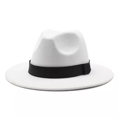 Michael Jackson Smooth Criminal White Hats Cloth Stage Show MJ Cosplay Woolen • $10.92