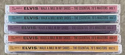 ELVIS PRESLEY - Walk A Mile In My Shoes The Essential 70's Masters 5 CD Box Set • $19.99