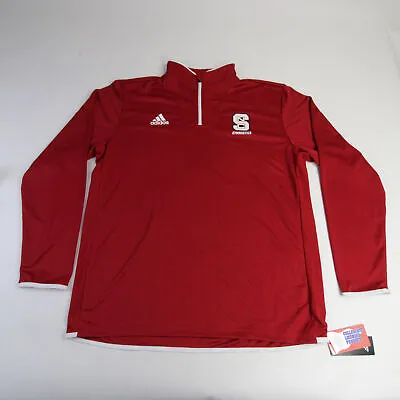 $34.12 • Buy NC State Wolfpack Adidas Climalite Pullover Men's Red New