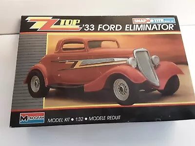 1988 Monogram Zz Top '33 Ford Eliminator Snap Tite Model Kit 1:32 Together  • $5.99