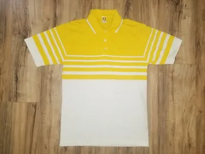 Hang Ten Vtg Surf Beach Stripe Polo Shirt Sz M Hawaii 70s 80s Tee Skateboard • $19.99