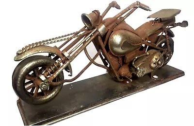 Steam Punk Art Motorcycle Tin Metal Replica  9  Long 4  Wide Rare A9 • $47.49