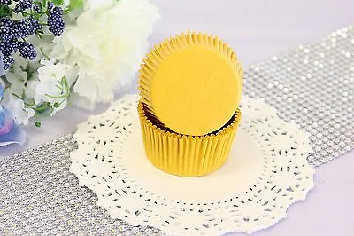 $5.99 • Buy 2'' Paper Cupcake Muffin Liners, Greaseproof, Baking Cups, Yellow, Standard Size