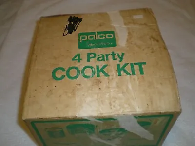 $28 • Buy Palco 4 Party Cook Kit Camping W/ Box Good Vintage Aluminum #404 USA