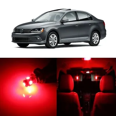 13 X Red LED Interior Light Kit For 2011 - 2019 VW Volkswagen Jetta MK6 + TOOL • $14.99