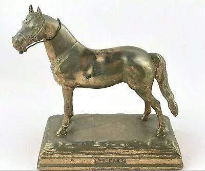 Vintage Roy Rogers Trigger Brass Statue Estes Tarter Hollywood Trophy 8.5  Size • $174.99
