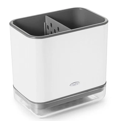 $38 • Buy Cutlery Drainer Sink Storage Rack Holder Caddy Organiser Dryer Draining Divided