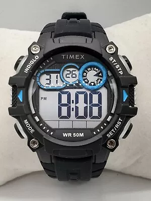 Timex Men's Big Digit DGTL 48mm Watch Black /blue TW5M27300  • $30