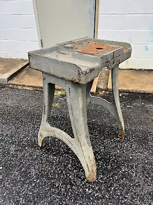 Vintage CAST IRON Table Base Bench Ends Machine Heavy Antique Metal Hartford CT • $550